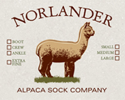 Norlander Alpaca Socks Label Band Design