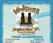 Poster, Flyer and Leaflet Design for ValleyPalooza Music Festival